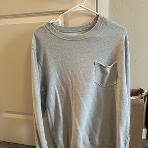 Aerie Light Gray Sweatshirt with Pocket